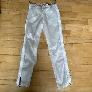 PRADA sport white track pants  womens